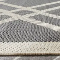 Safavieh Courtyard Collection Hannah Geometric Indoor/Outdoor Runner Rug