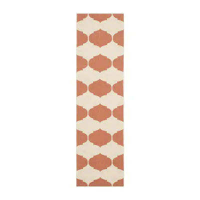 Safavieh Courtyard Collection Celina Geometric Indoor/Outdoor Runner Rug