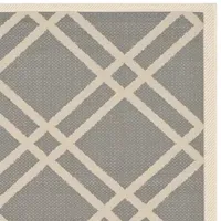 Safavieh Courtyard Collection Hannah Geometric Indoor/Outdoor Runner Rug