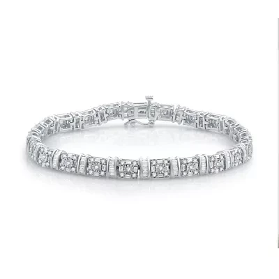 CT. T.W. Natural Diamond 10K White Gold Tennis Bracelet