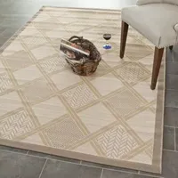 Safavieh Courtyard Collection Jytte Geometric Indoor/Outdoor Area Rug