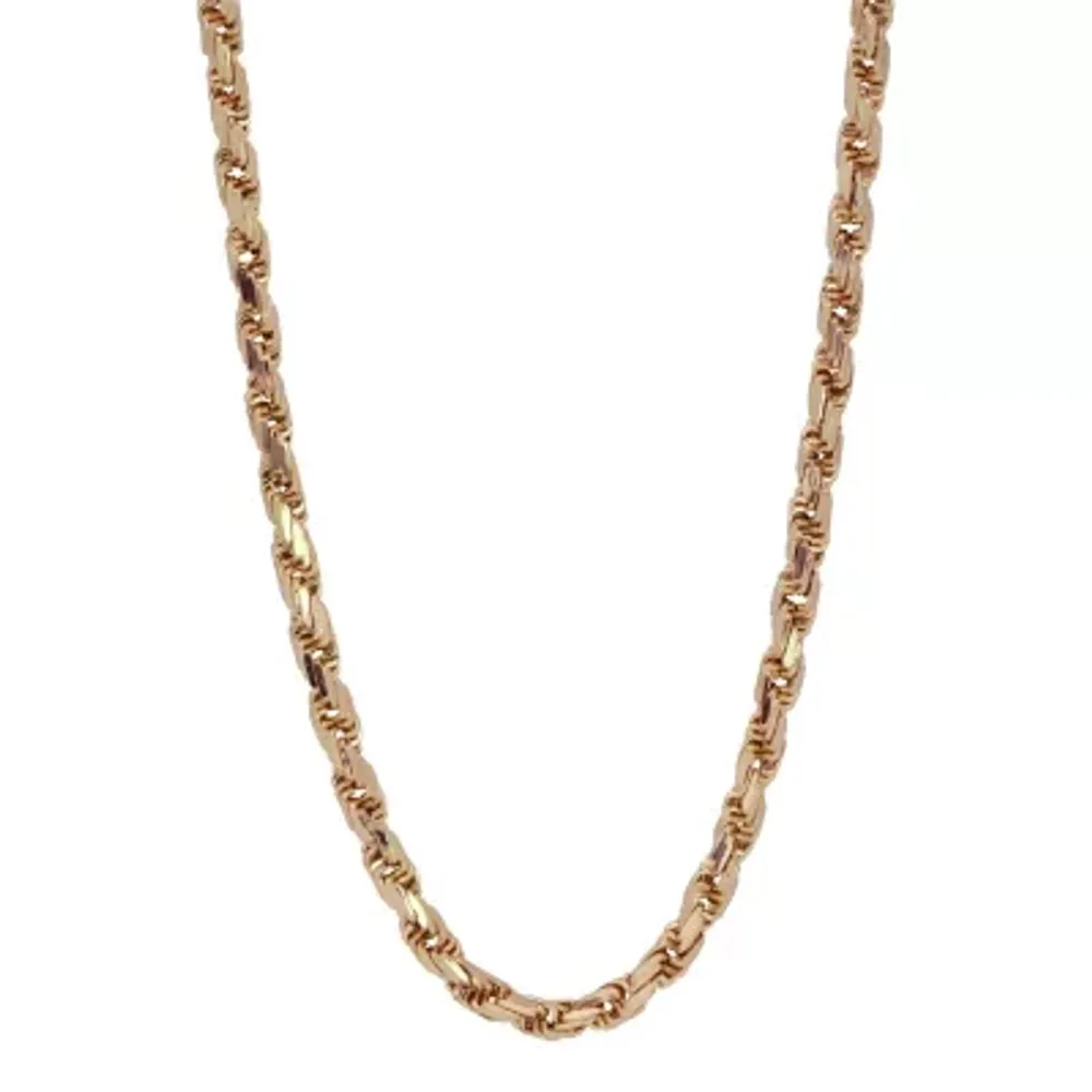 Made in Italy 10K Gold 22 Inch Rope Chain Necklace