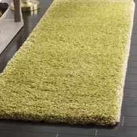 Safavieh Santa Monica Shag Collection Ainsley Solid Runner Rug