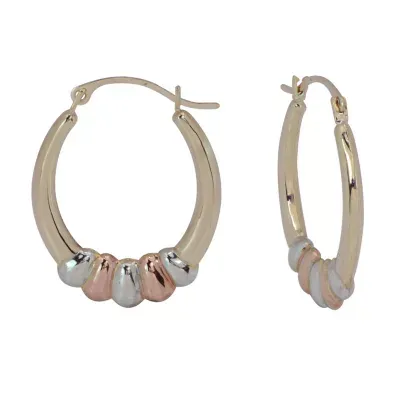 10K Gold 23mm Hoop Earrings