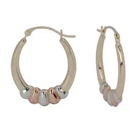 10K Gold 23mm Hoop Earrings