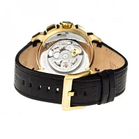 Heritor Automatic Carter Skeleton Dial Leather-Gold/Black Watches