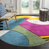 Safavieh Hollywood Collection Connie Abstract Round Area Rug