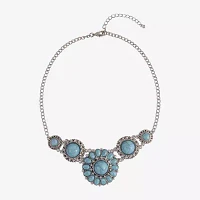 Mixit Silver Tone Statement Necklace