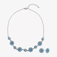 Mixit Collar Necklace And Stud Earring 2-pc. Flower Jewelry Set