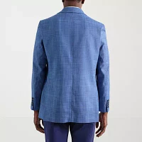 Haggar Mens Windowpane Stretch Fabric Classic Fit Sport Coats