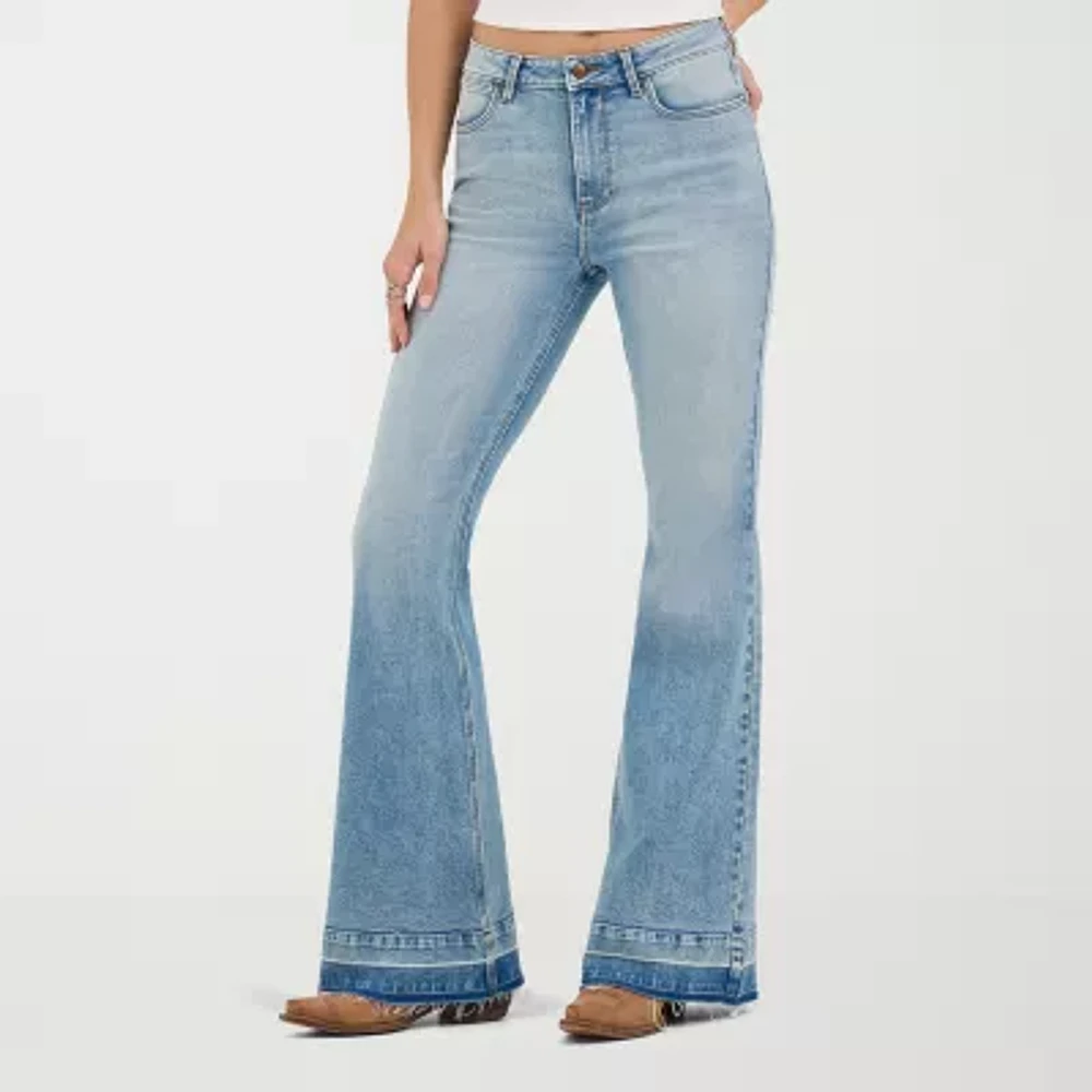 Wrangler Flare Jean Stretch Fabric Womens Highest Rise Leg