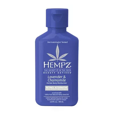 Hempz  Mini Lavender & Chamomile Bakuchiol Infused Herbal Body Moisturizer 2.25 Oz.