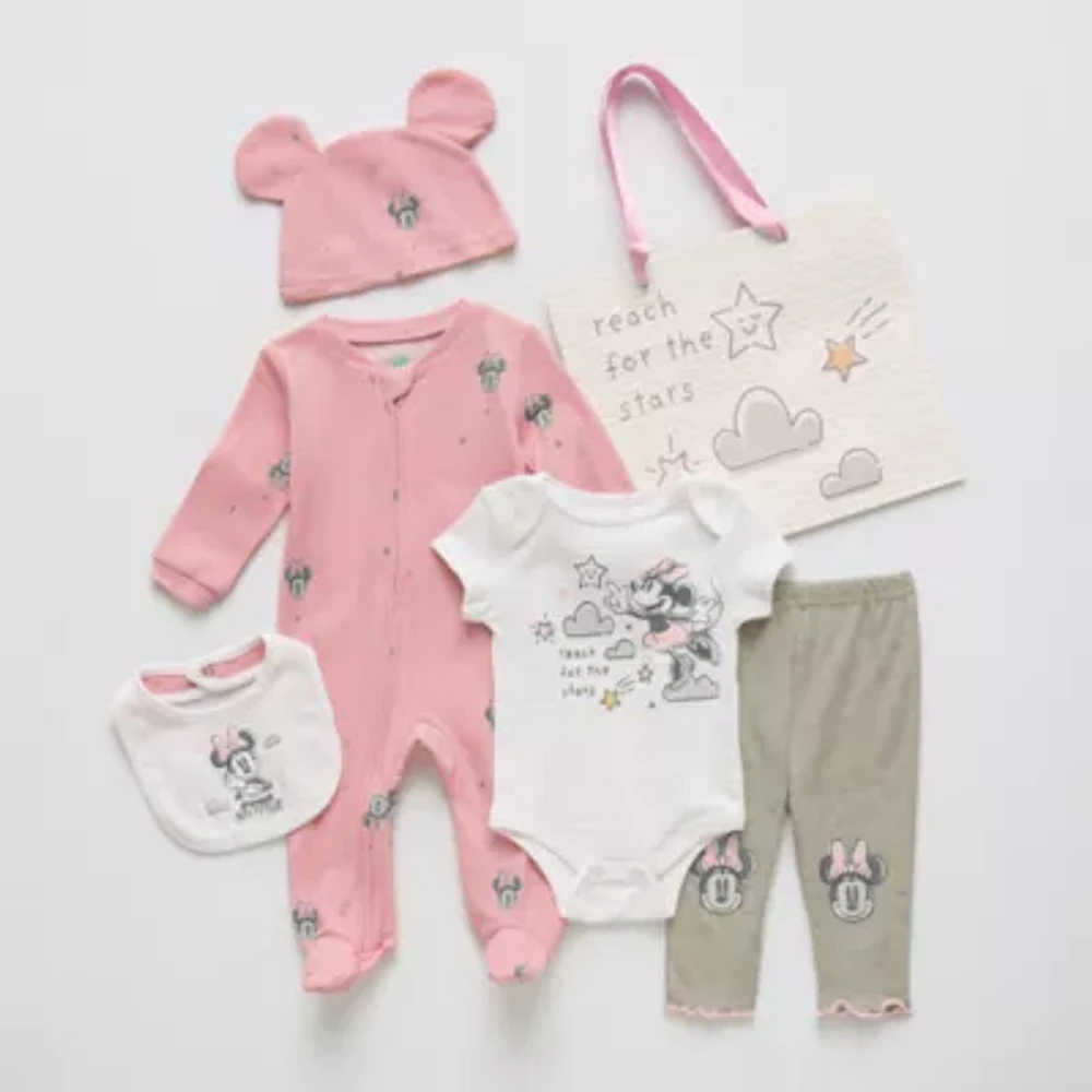 Disney Baby Girls 6-pc. Minnie Mouse Clothing Set