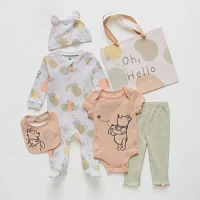 Disney Baby Girls 6-pc. Winnie The Pooh Clothing Set