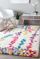 nuLoom Louvenia Abstract Shag Rectangular Rug