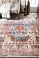 nuLoom Farley Medallion Fringe Rectangular Rug