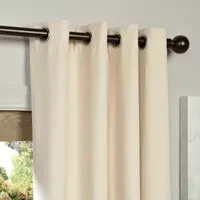 Exclusive Fabrics & Furnishing Signature Energy Saving Blackout Grommet Top Single Curtain Panel