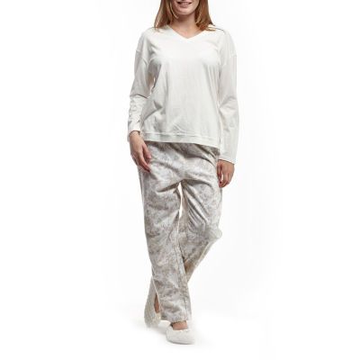 Adonna Womens Long Sleeve Square Neck Fleece Nightgown - JCPenney