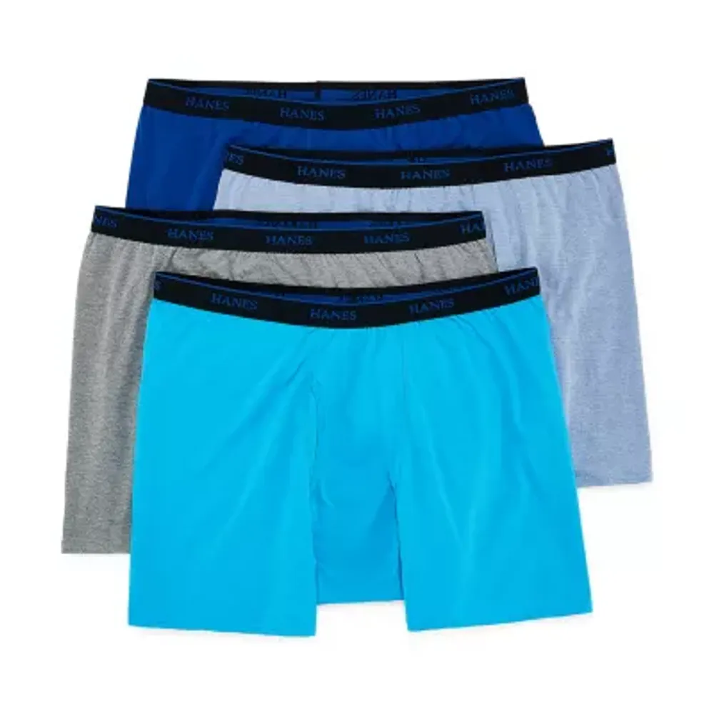 Hanes Big Mens 4 Pack Boxer Briefs