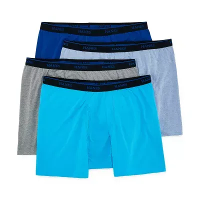 Hanes Big Mens 4 Pack Boxer Briefs