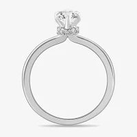 Womens 1 1/4 CT. T.W. Lab Grown White Diamond 14K White Gold Marquise Solitaire Bridal Set