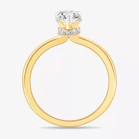Womens 1 1/4 CT. T.W. Lab Grown White Diamond 14K White Gold Marquise Solitaire Bridal Set