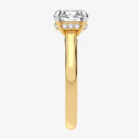 G-H / SI1-SI2) Womens CT. T.W. Lab Grown White Diamond 14K Gold Round Solitaire Engagement Ring