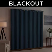 Eclipse Kendall Blackout Grommet Top Single Patio Door Curtain