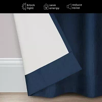 Eclipse Kendall Blackout Grommet Top Single Patio Door Curtain