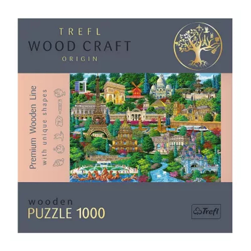Trefl Puzzles - 1000 Piece Wood France Places Puzzle