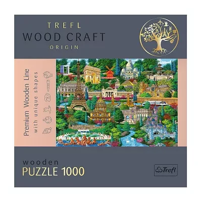 Trefl Puzzles - 1000 Piece Wood France Places Puzzle