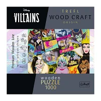 Trefl Puzzles - 1000 Piece Wood Disney Villians Puzzle