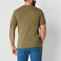 Frye and Co. Mens Crew Neck Short Sleeve Regular Fit Graphic T-Shirt