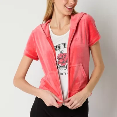 Juicy By Couture Lightweight Womens Juniors Casual Track Jacket