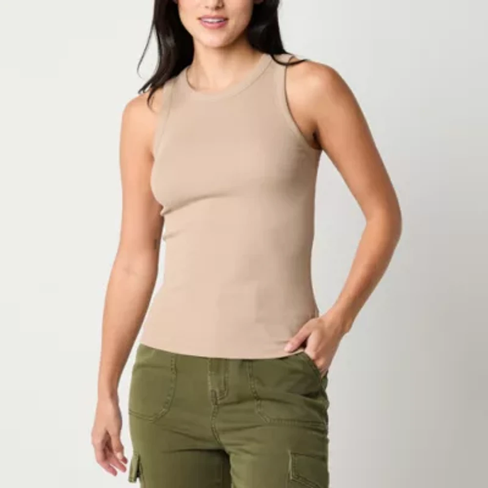 a.n.a Womens High Neck Sleeveless Tank Top