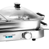 MegaChef Electric Triple 2.63 Quart Buffet Server