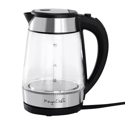 MegaChef. 7-Cup Stainless Steel Electric Kettle