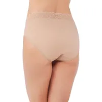 Vanity Fair Flattering Lace Cotton Knit High Cut Panty 13395