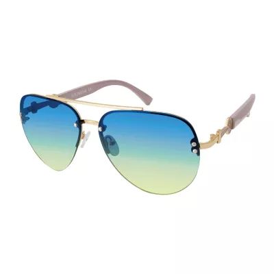 Rocawear Womens UV Protection Aviator Sunglasses