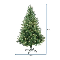Kurt Adler 5 Foot Pre-Lit Pine Christmas Tree