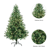 Kurt Adler 5 Foot Pre-Lit Pine Christmas Tree