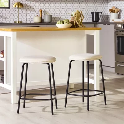 2-pc. Counter Height Upholstered Bar Stool