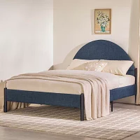 Modern Upholstered Curved Bed