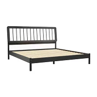 Modern Wood Spindle Bed