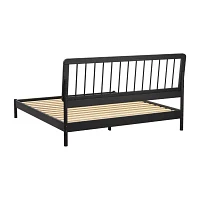 Modern Wood Spindle Bed