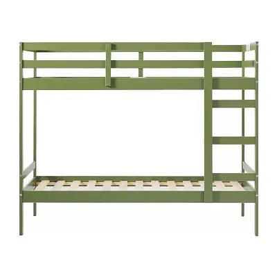 Simple Solid Wood Bunk Bed
