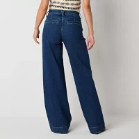 a.n.a Womens High Rise Wide Leg Jean