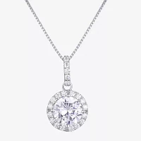 Diamonart White Cubic Zirconia Sterling Silver Round 3-pc. Jewelry Set