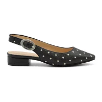 Adrienne Vittadini  Womens Papina Pointed Toe Block Heel Pumps