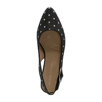 Adrienne Vittadini  Womens Papina Pointed Toe Block Heel Pumps